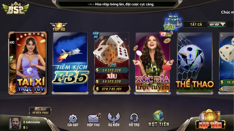 B52 cổng game cá cược trực tuyến hàng đầu